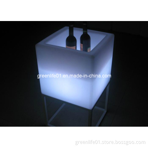 Multiuse Illuminated LED Cube for Hotel, Nightclub LED Ice Cube Bucket